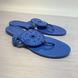 Womens Jack Rogers Blue Size 8 Jelly Thong Sandals